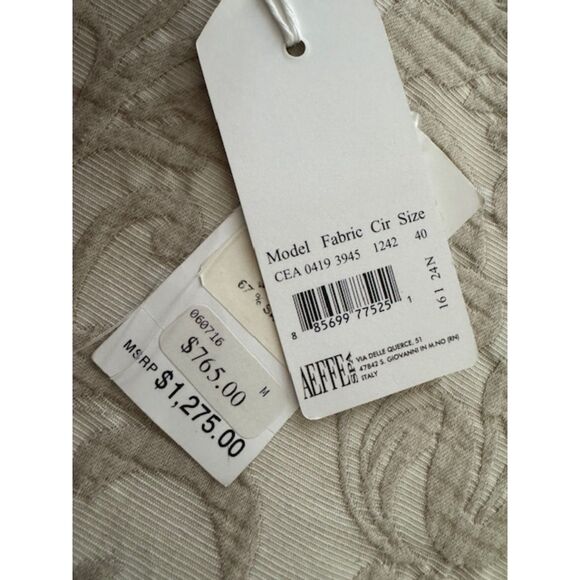 NWT Cedric Charlier Fantasy Silk Pink-Printed Strapless Midi Dress, size 6 - Picture 8 of 9